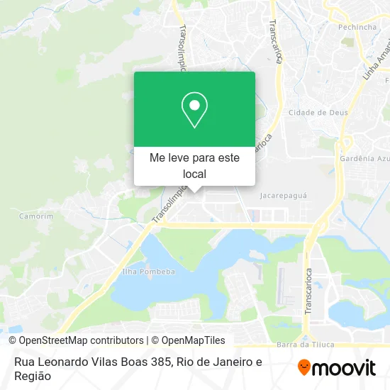 Rua Leonardo Vilas Boas 385 mapa