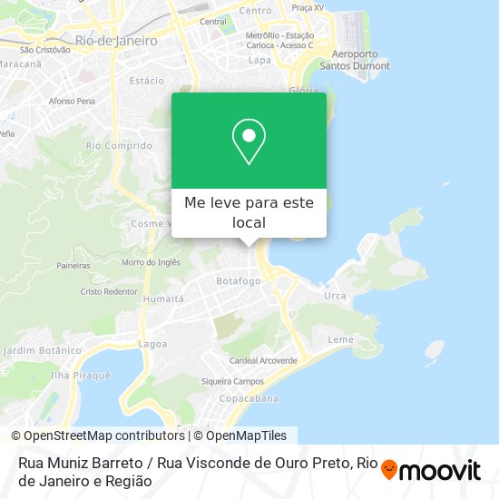 Rua Muniz Barreto / Rua Visconde de Ouro Preto mapa