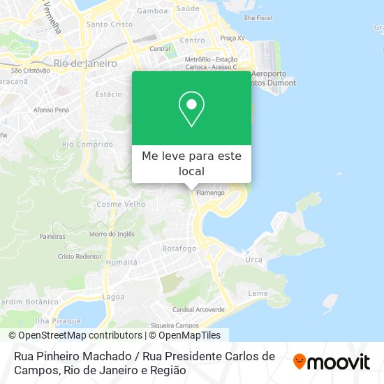 Rua Pinheiro Machado / Rua Presidente Carlos de Campos mapa