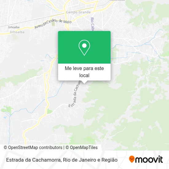 Estrada da Cachamorra mapa