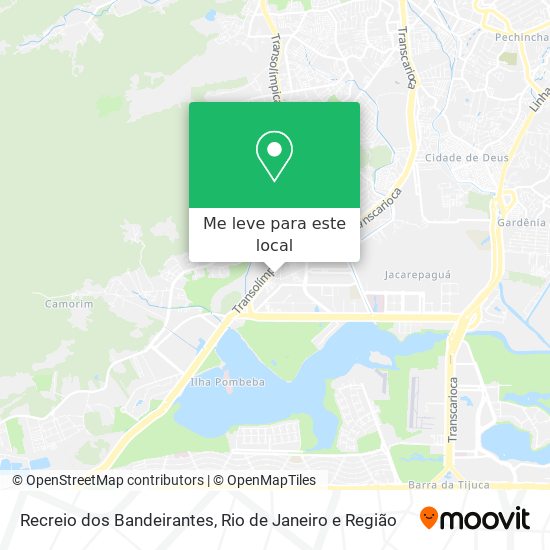 Recreio dos Bandeirantes mapa