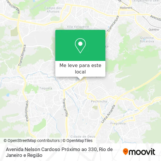 Avenida Nelson Cardoso Próximo ao 330 mapa
