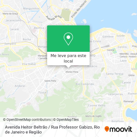 Avenida Heitor Beltrão / Rua Professor Gabizo mapa