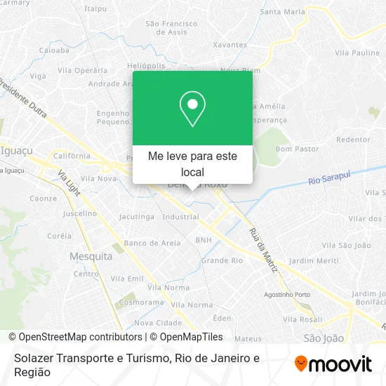 Solazer Transporte e Turismo mapa