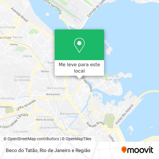 Beco do Tatão mapa