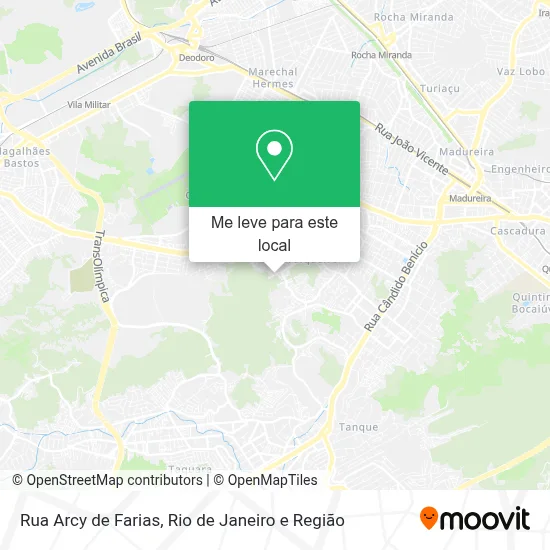 Rua Arcy de Farias mapa