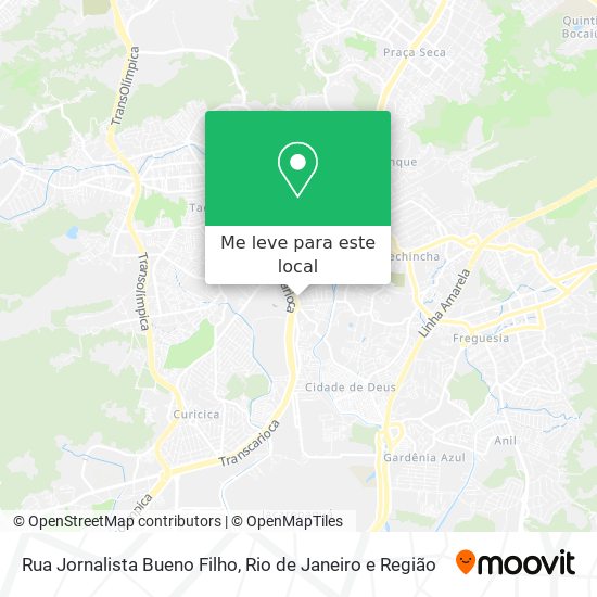 Rua Jornalista Bueno Filho mapa