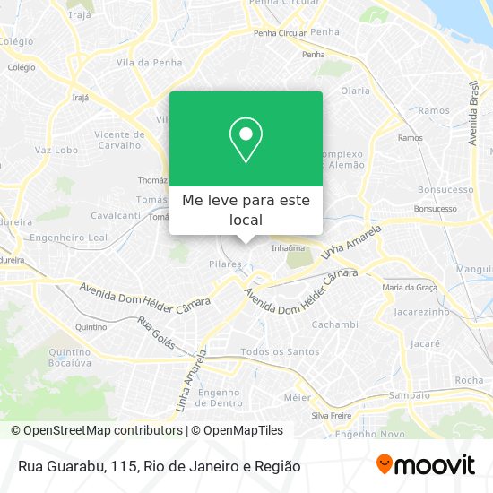 Rua Guarabu, 115 mapa