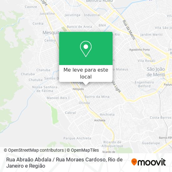 Rua Abraão Abdala / Rua Moraes Cardoso mapa