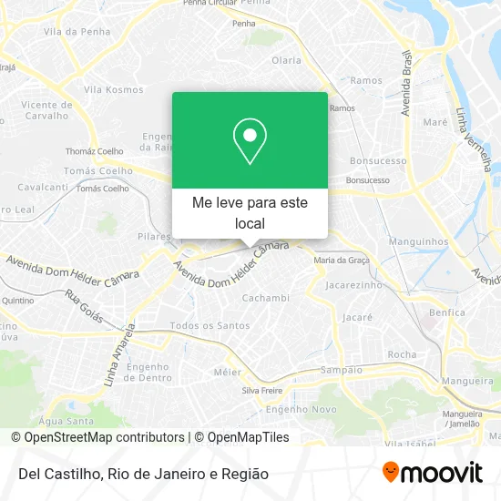 Del Castilho mapa