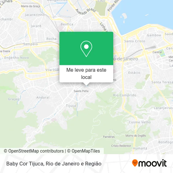 Baby Cor Tijuca mapa