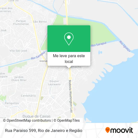 Rua Paraiso 599 mapa