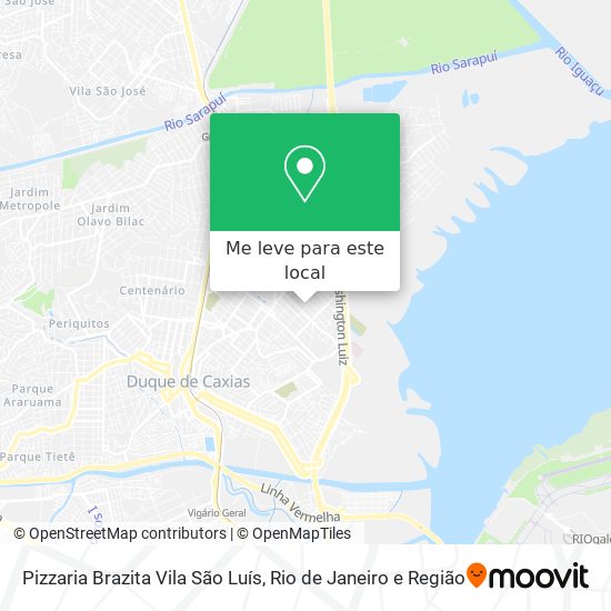 Pizzaria Brazita Vila São Luís mapa