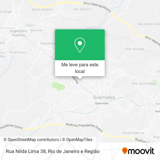 Rua Nilda Lima 38 mapa