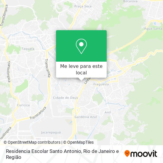 Residencia Escolar Santo Antonio mapa