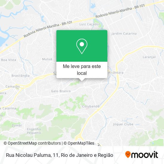 Rua Nicolau Paluma, 11 mapa