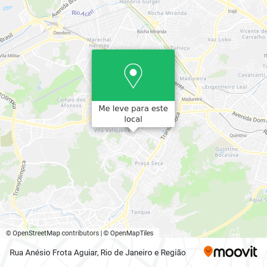 Rua Anésio Frota Aguiar mapa