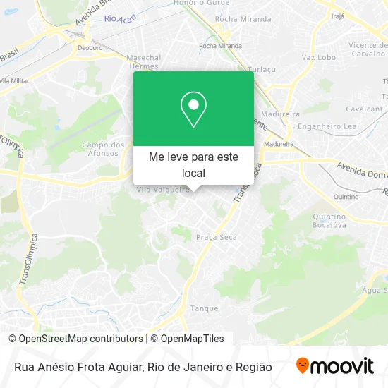 Rua Anésio Frota Aguiar mapa