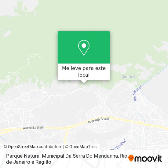Parque Natural Municipal Da Serra Do Mendanha mapa