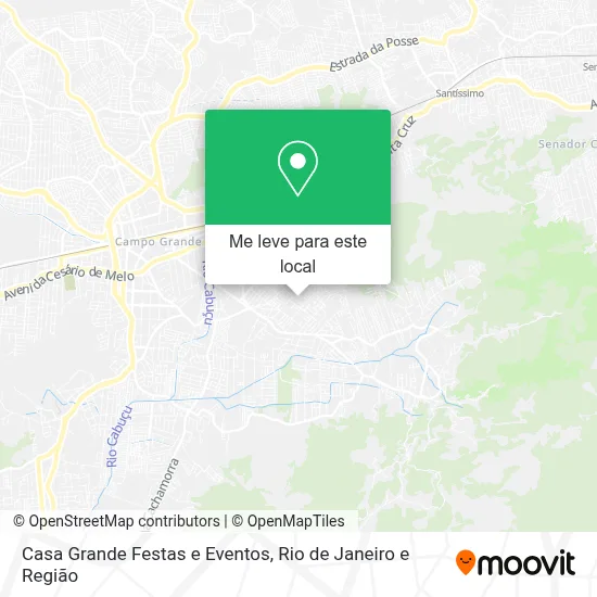 Casa Grande Festas e Eventos mapa