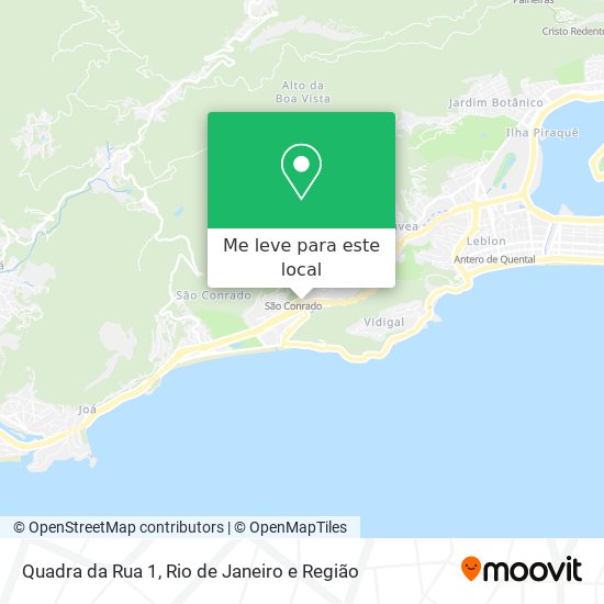 Quadra da Rua 1 mapa