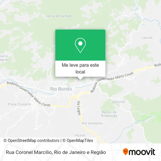 Rua Coronel Marcílio mapa