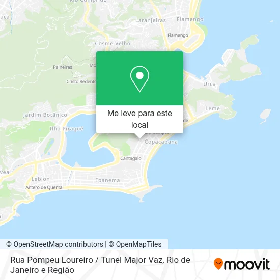 Rua Pompeu Loureiro / Tunel Major Vaz mapa