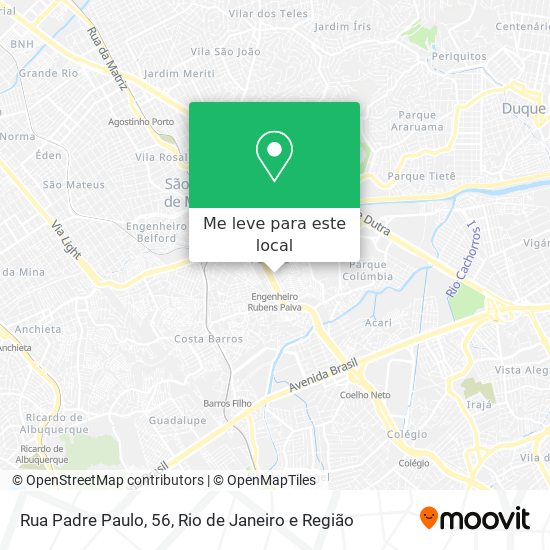 Rua Padre Paulo, 56 mapa