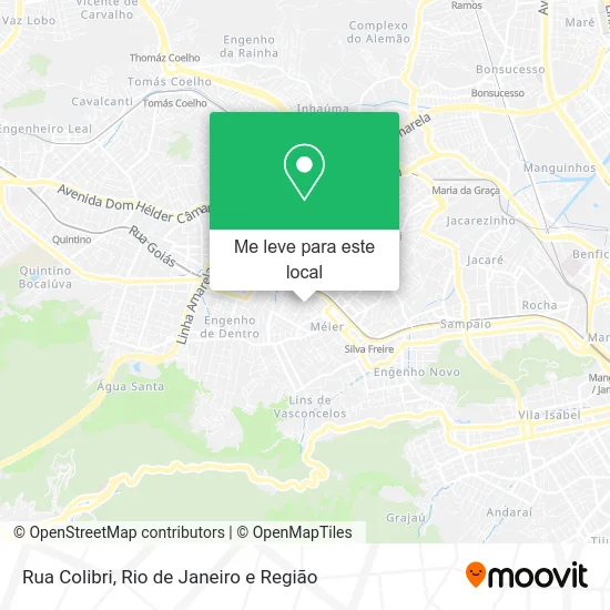 Rua Colibri mapa