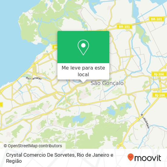 Crystal Comercio De Sorvetes mapa