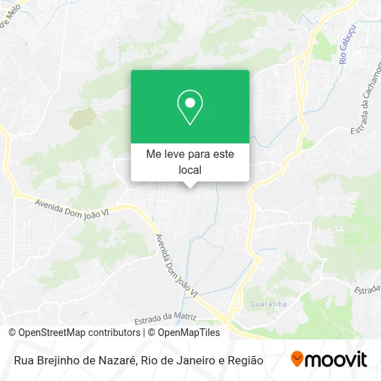 Rua Brejinho de Nazaré mapa