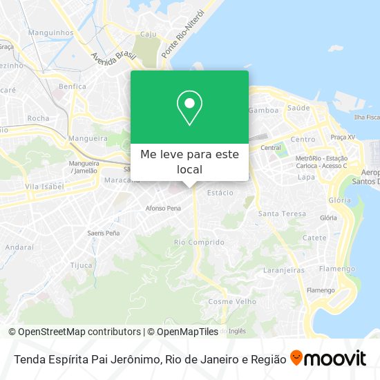 Tenda Espírita Pai Jerônimo mapa