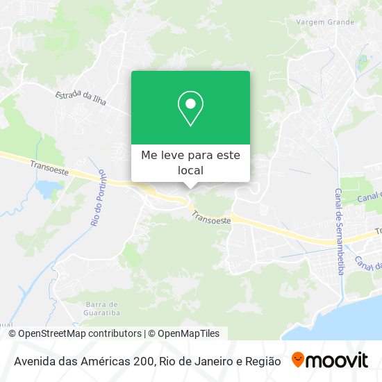 Avenida das Américas 200 mapa