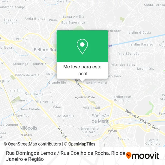 Rua Domingos Lemos / Rua Coelho da Rocha mapa