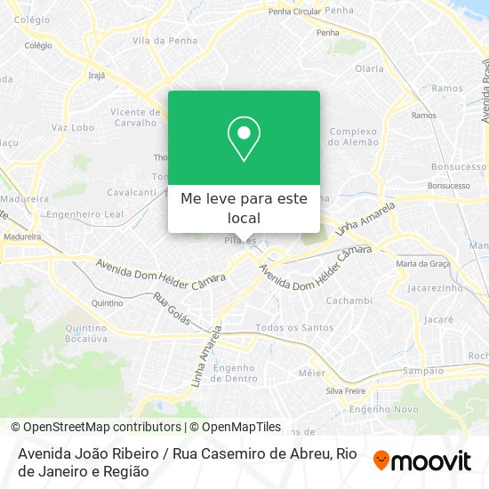 Avenida João Ribeiro / Rua Casemiro de Abreu mapa