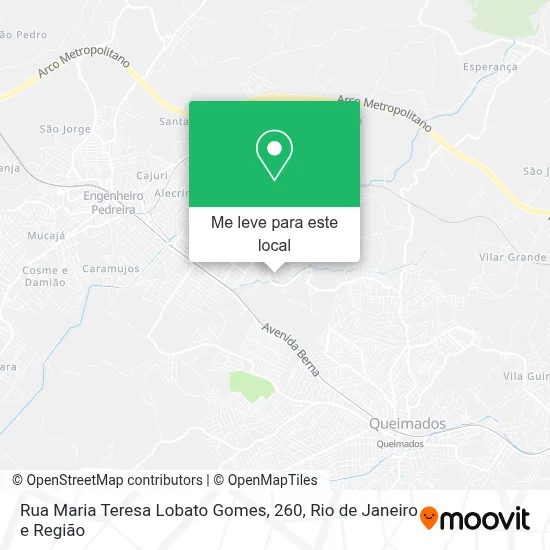 Rua Maria Teresa Lobato Gomes, 260 mapa