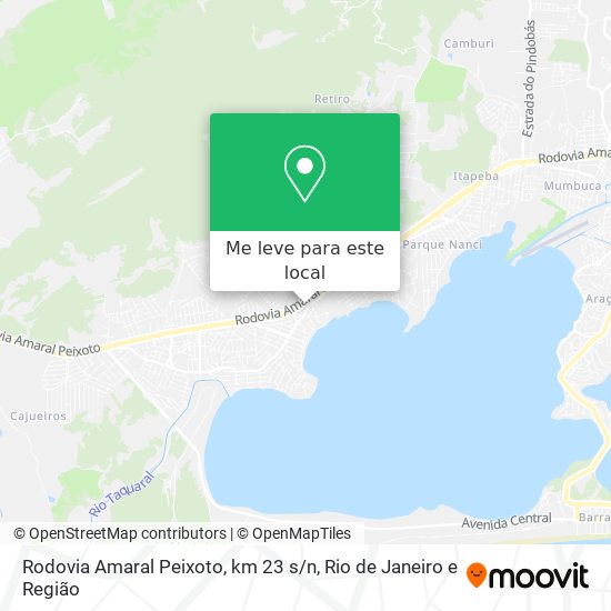 Rodovia Amaral Peixoto, km 23 s / n mapa
