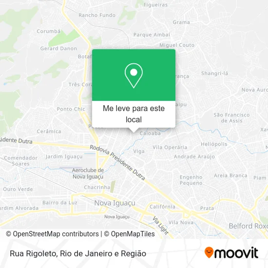 Rua Rigoleto mapa