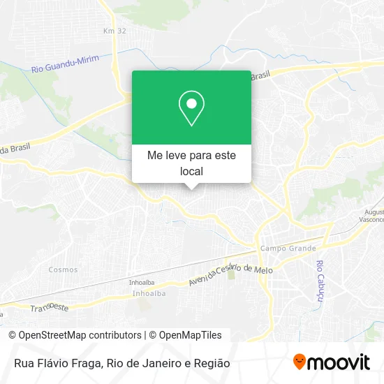 Rua Flávio Fraga mapa
