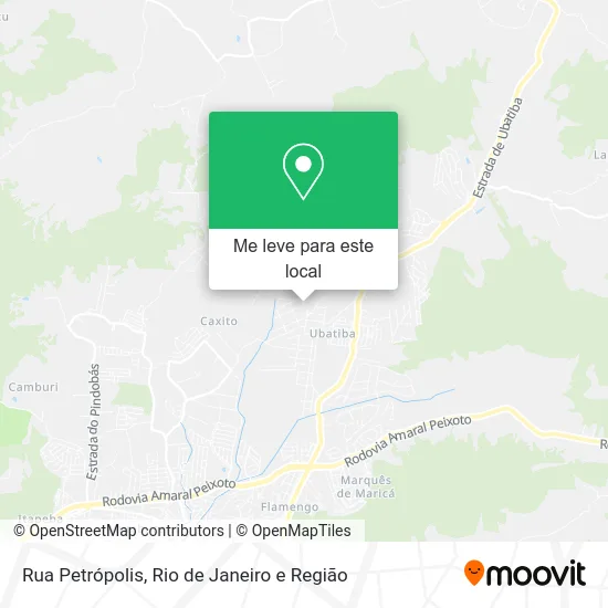Rua Petrópolis mapa