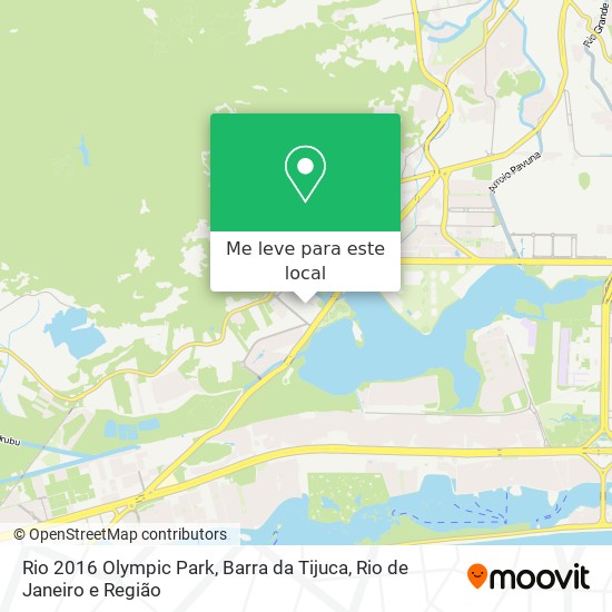 Rio 2016 Olympic Park, Barra da Tijuca mapa