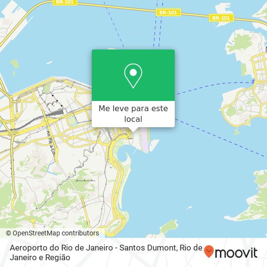 Aeroporto do Rio de Janeiro - Santos Dumont mapa