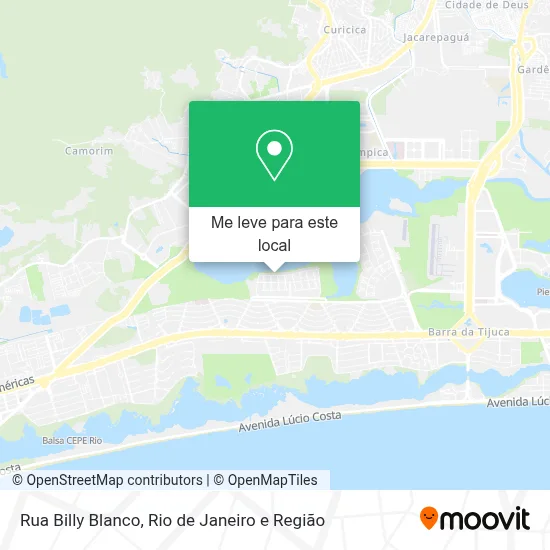 Rua Billy Blanco mapa