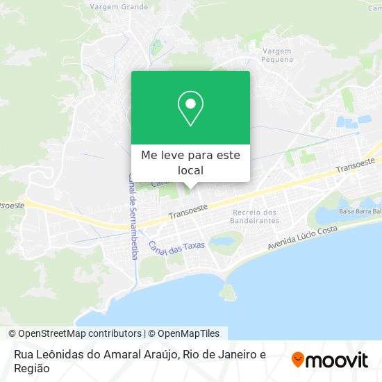 Rua Leônidas do Amaral Araújo mapa