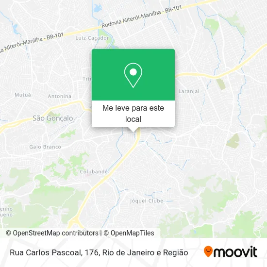 Rua Carlos Pascoal, 176 mapa