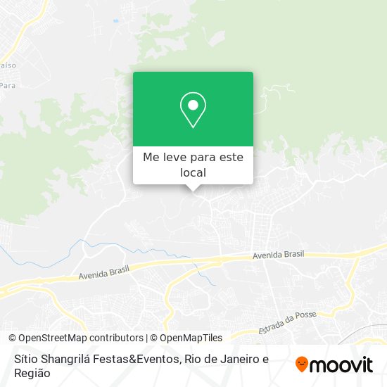 Sítio Shangrilá Festas&Eventos mapa