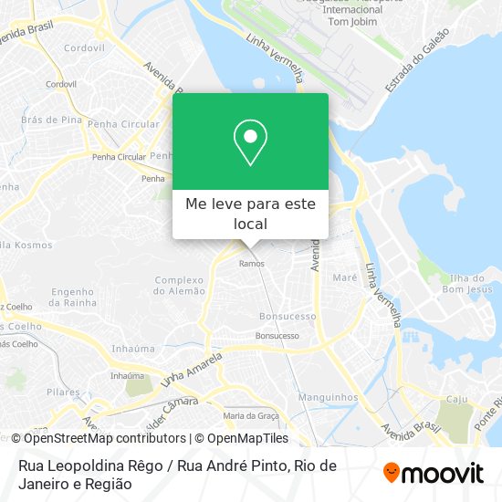 Rua Leopoldina Rêgo / Rua André Pinto mapa