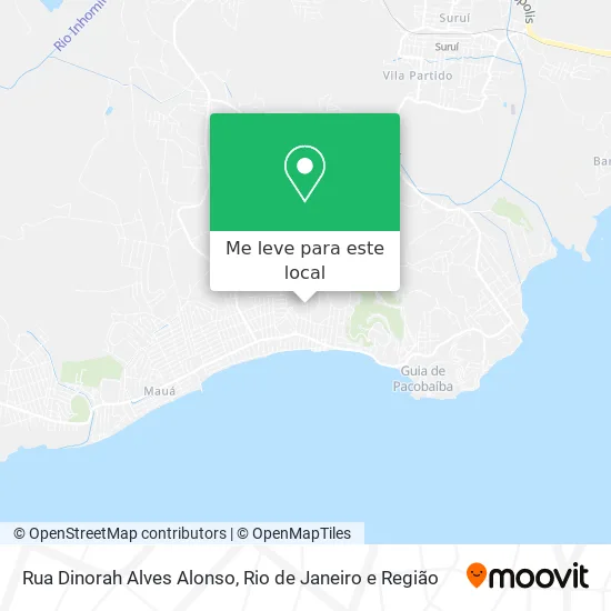 Rua Dinorah Alves Alonso mapa