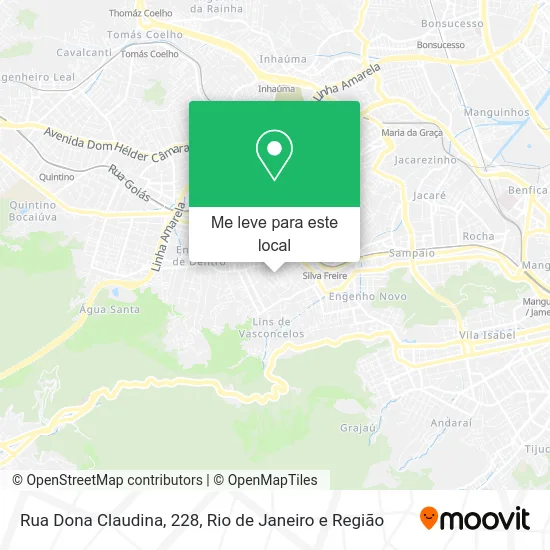 Rua Dona Claudina, 228 mapa