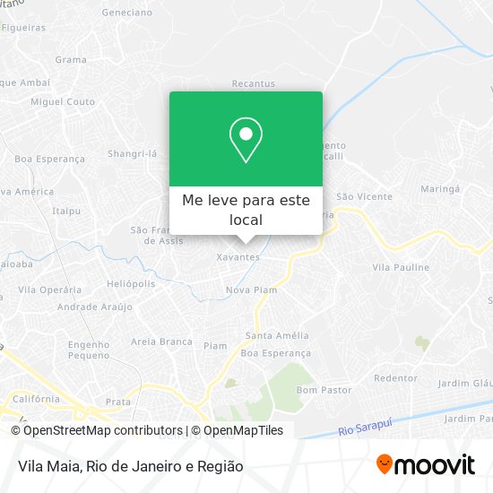 Vila Maia mapa